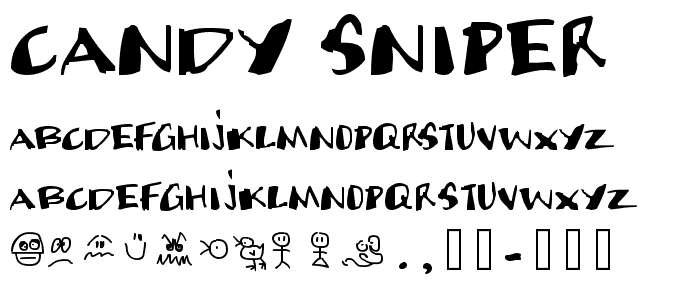 Candy Sniper font